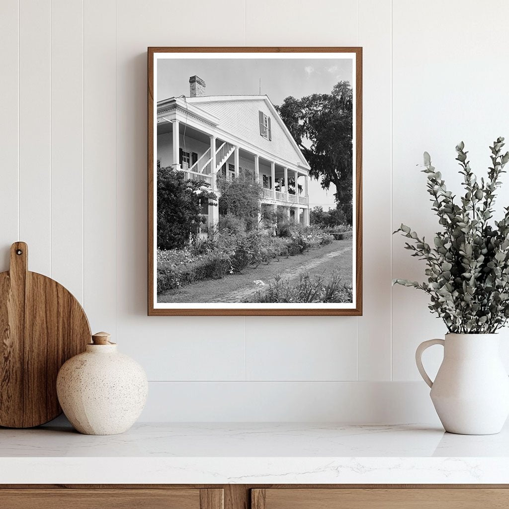 1840s Dwelling in Thibodaux, Louisiana - Historic Photograph