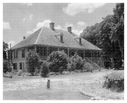 Vintage Residential Architecture in New Roads, LA 1950s