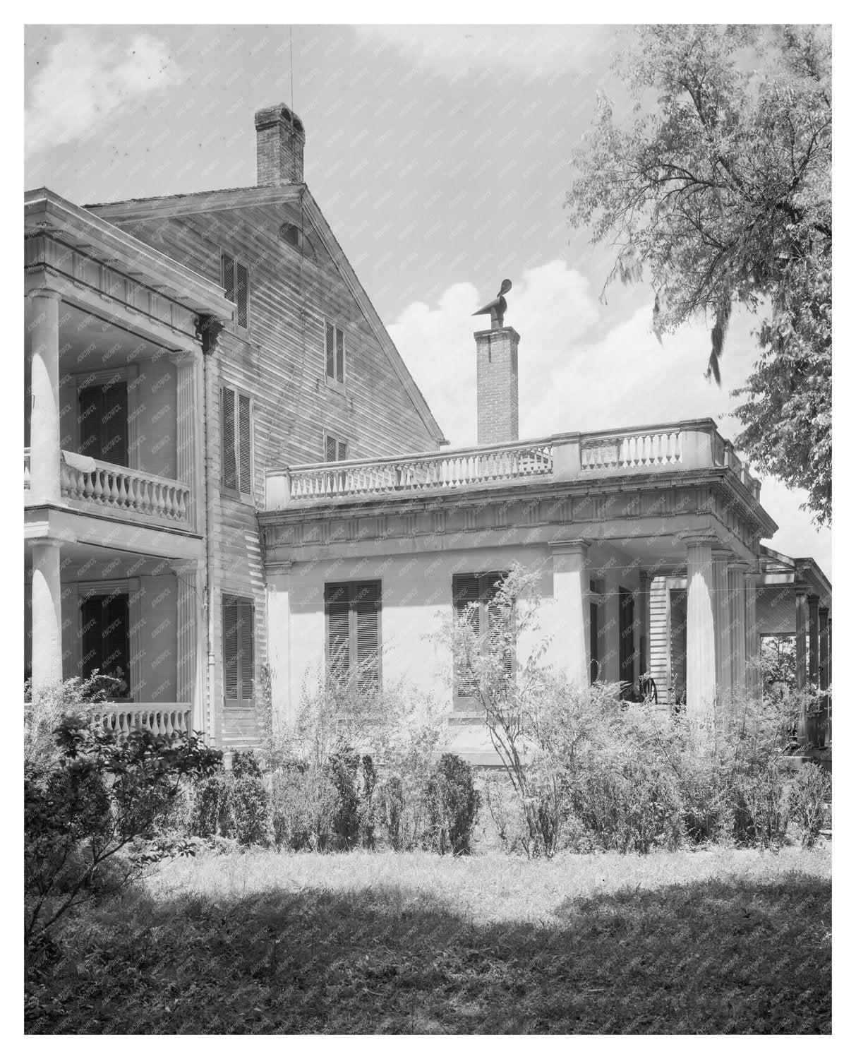 1835 Architecture in St. Francisville, Louisiana - Vintage P