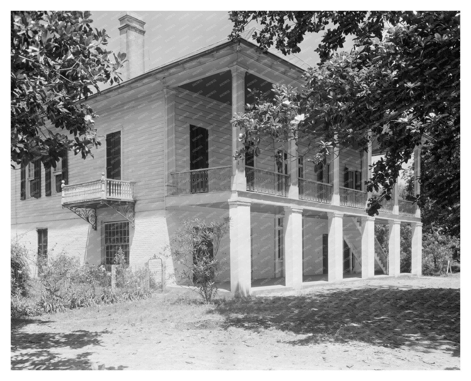 Donaldsonville LA Architecture - Vintage Photo 1953