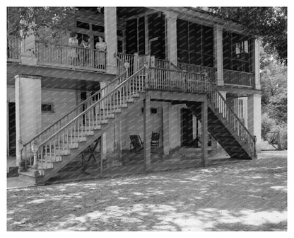 Donaldsonville Architecture, Louisiana 1900s Photograph