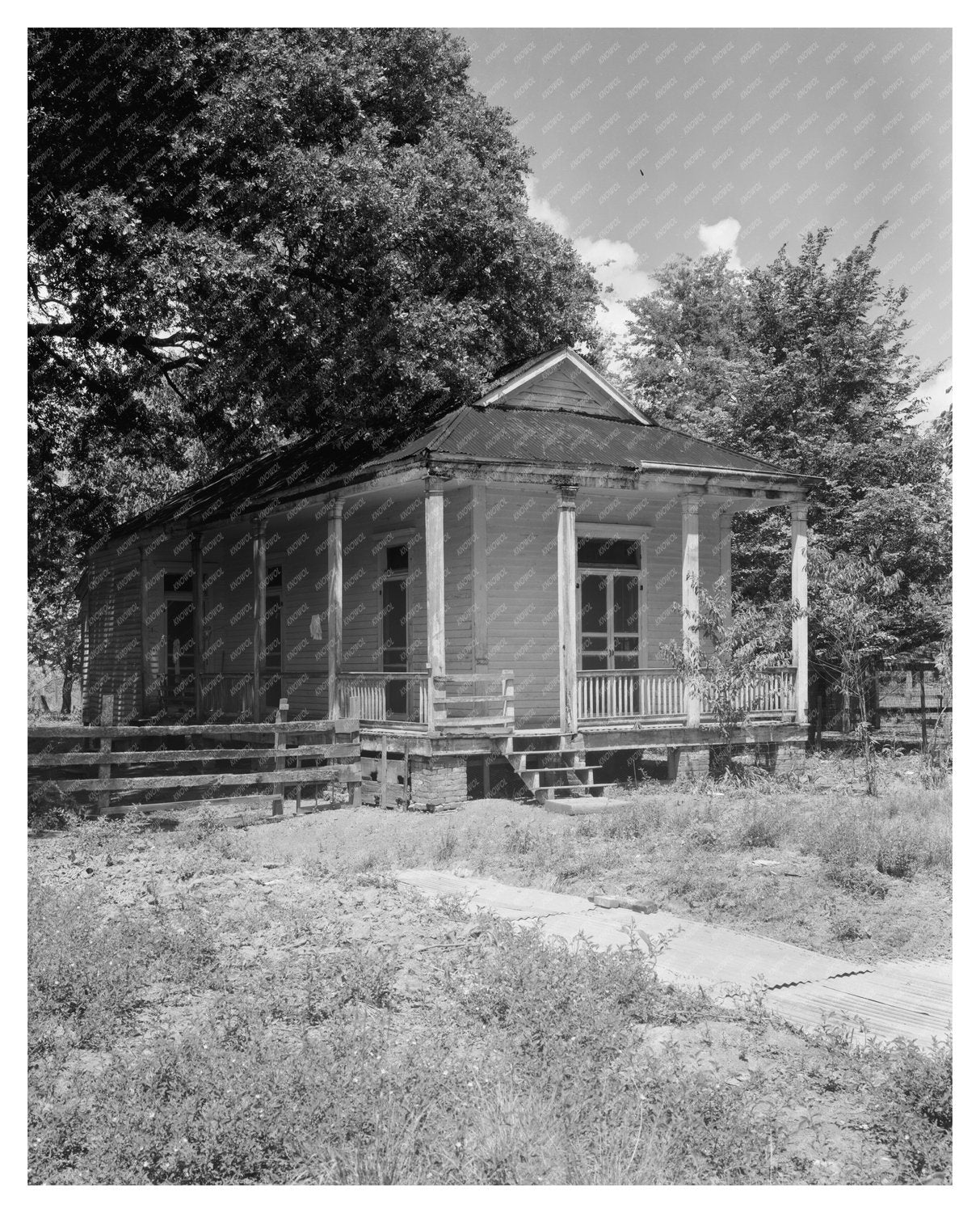 Historic Cabins in Donaldsonville, Louisiana, 1930s