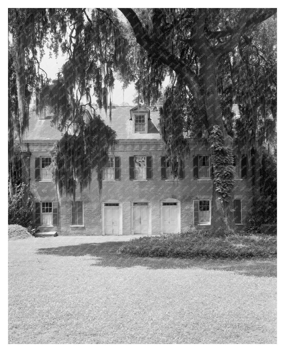 Wm. Weeks Hall, New Iberia LA, 1830 Vintage Photo