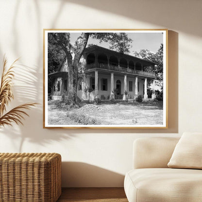 1838 Cottage in Clinton, Louisiana Historical Photograph