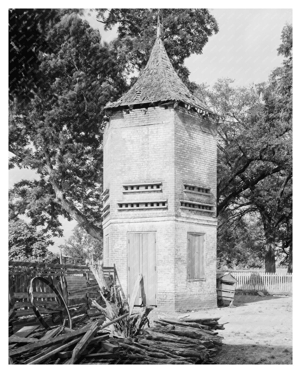 Historic Architecture in Convent, St. James Parish, 1836