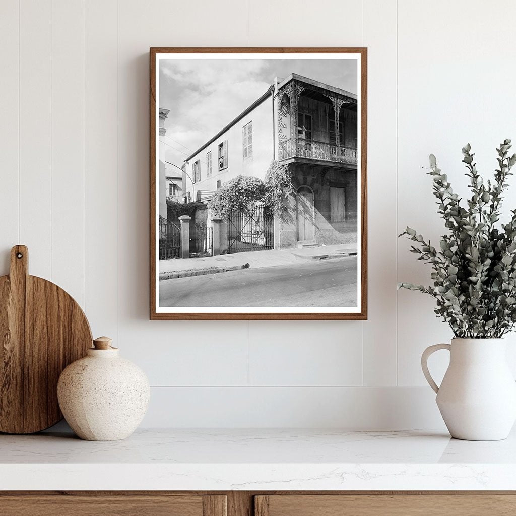 Vintage New Orleans Architecture Near Beauregard House 1920s