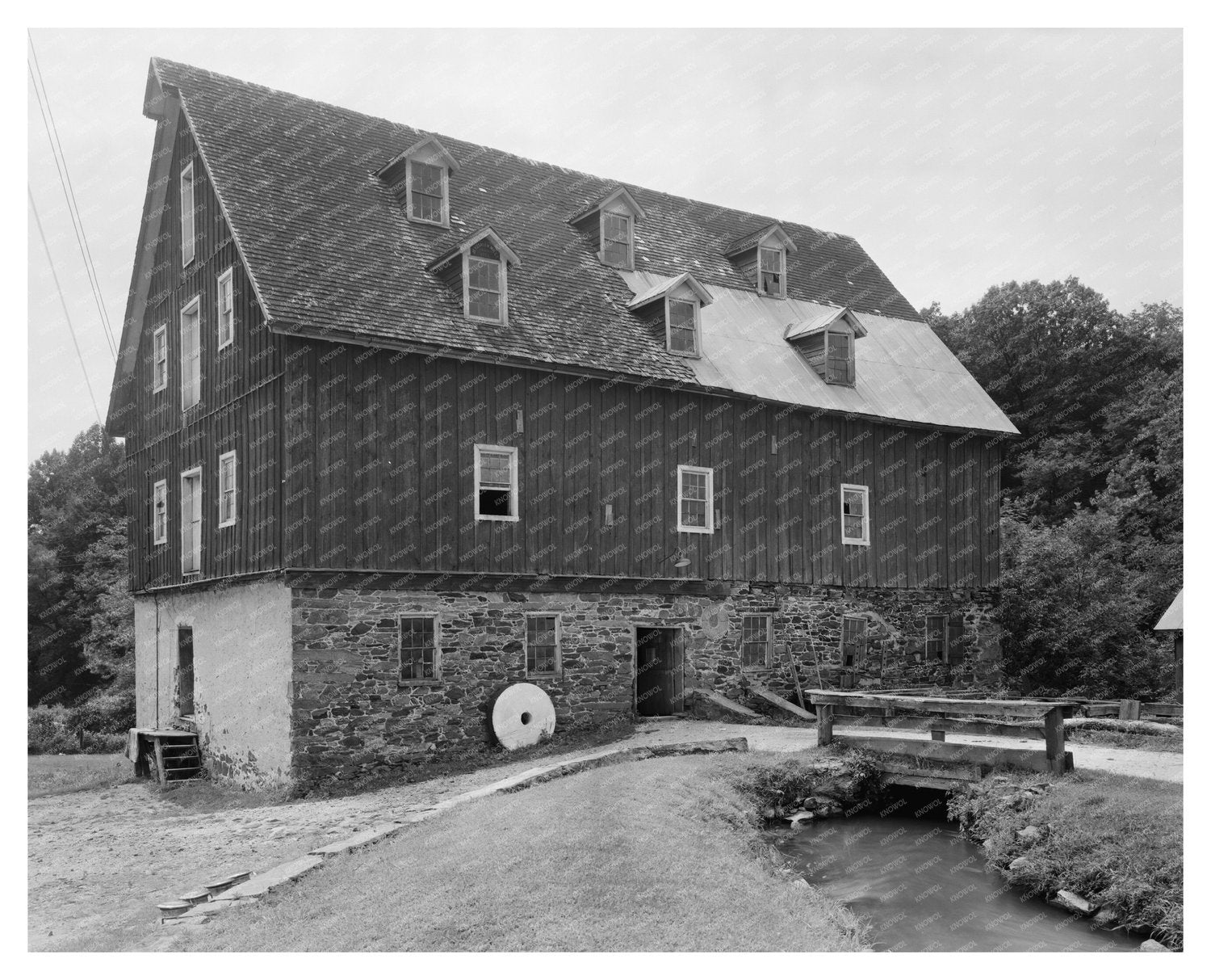 Harford County Mill Photo, Maryland, Early 20th Century