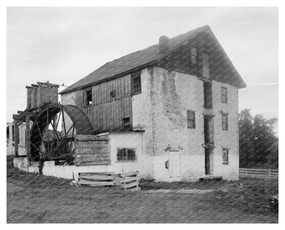 Historic Mill in Jarrettsville, MD - Carnegie Survey 1900s