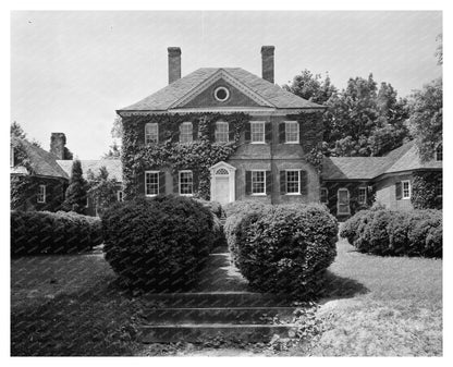 Vintage Manor Photo, Laurel MD, 1953, Architectural History
