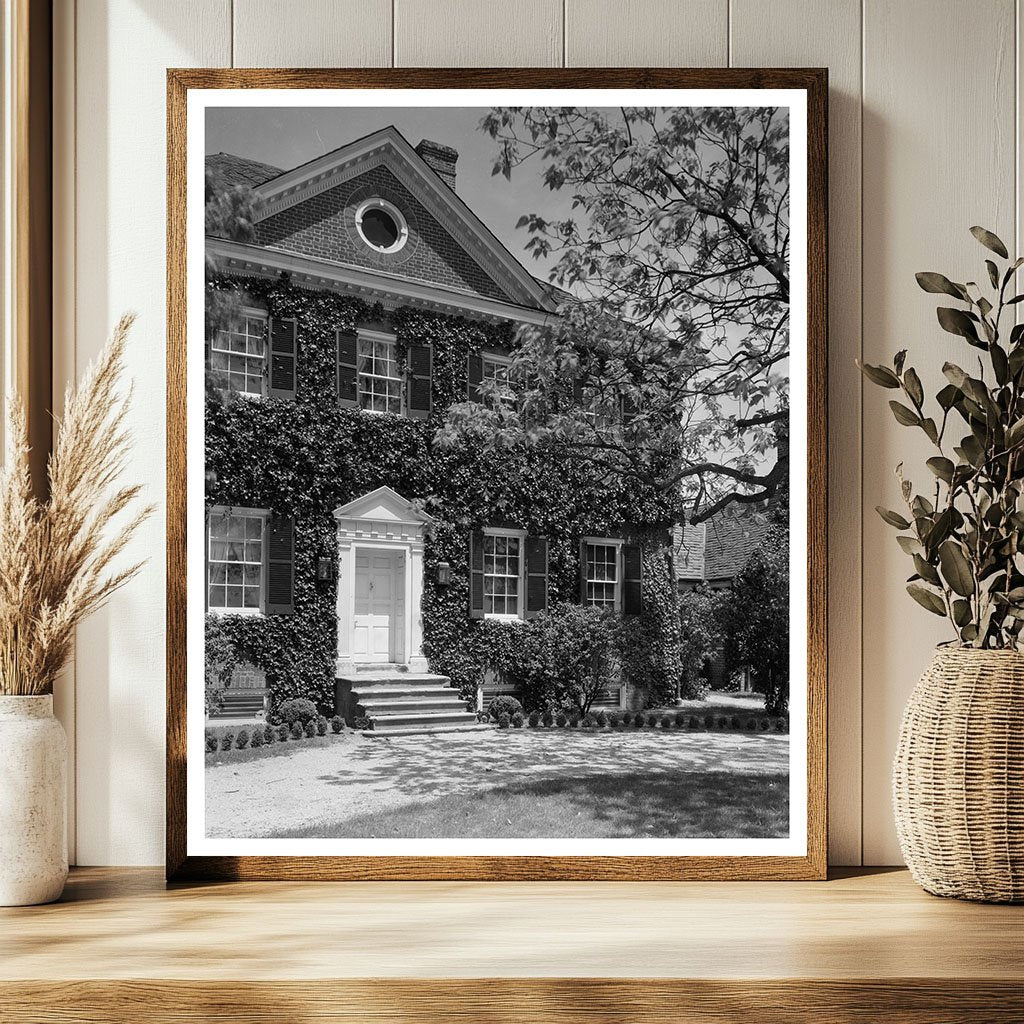 Laurel Maryland Manor House Vintage Photo, Early 1900s - view 2