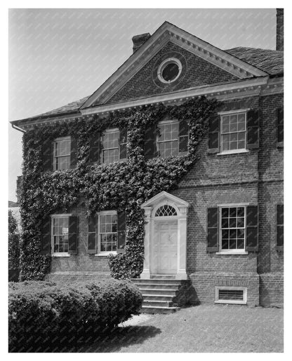 Vintage Estate Photo, Laurel MD, 1900s Architecture