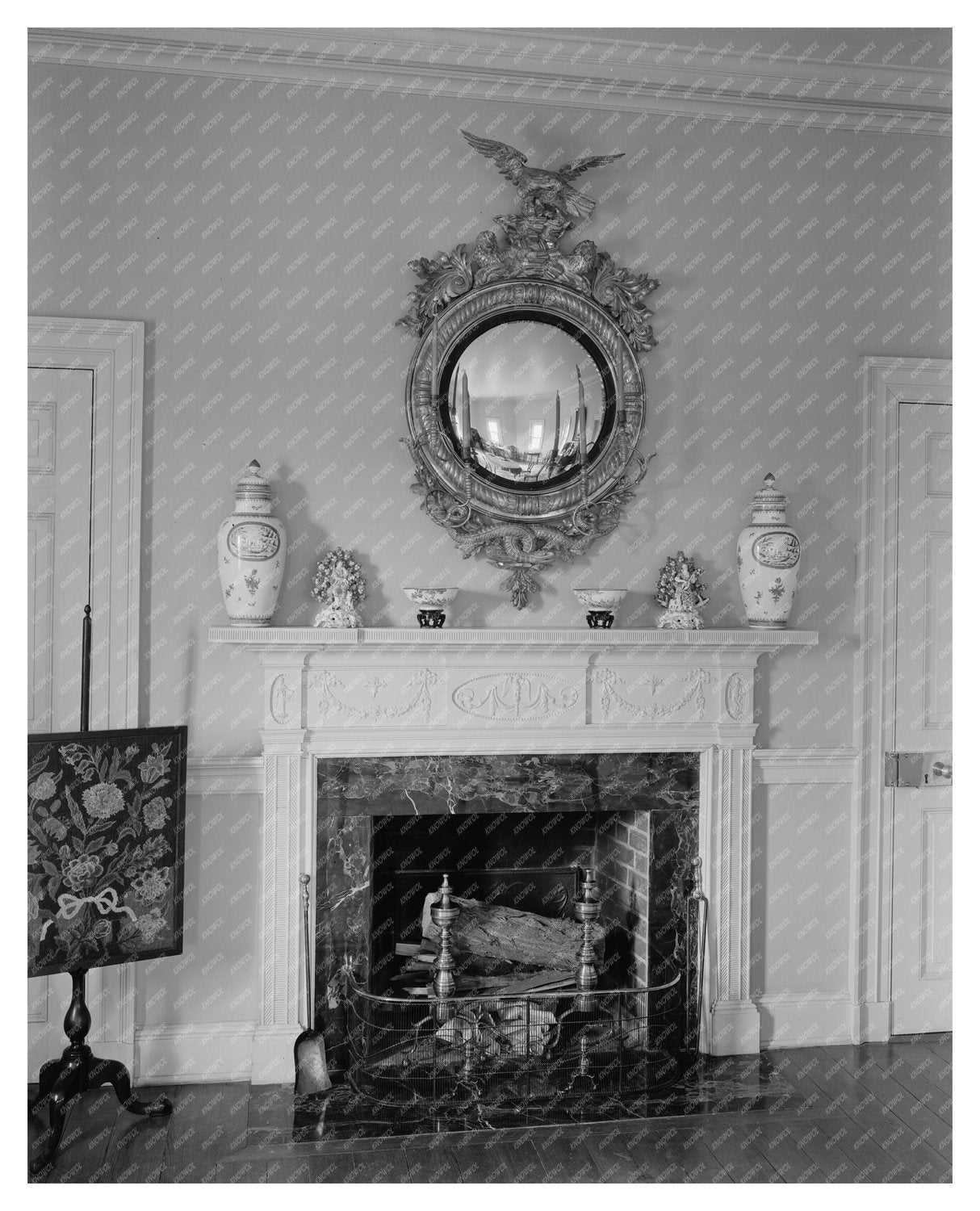 Laurel Manor House, Maryland Vintage Photo, 20th Century