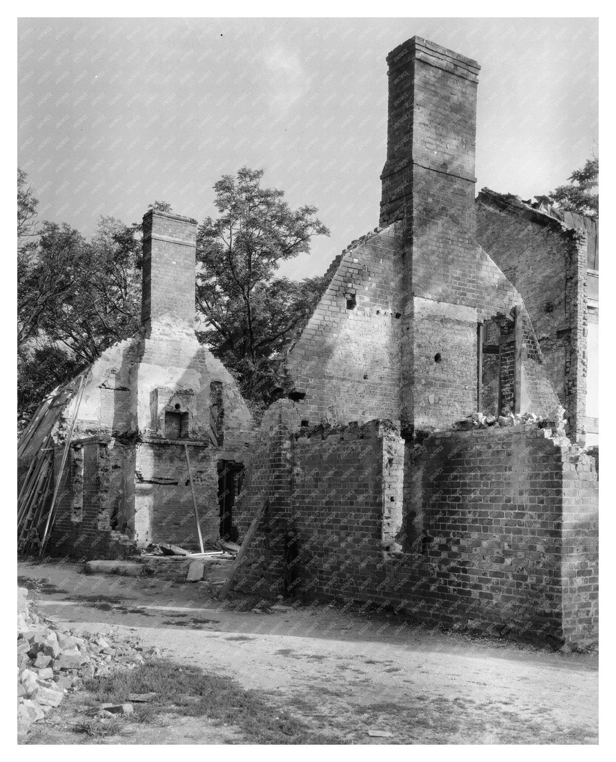 Dower House, Rosaryville, MD, 1660 - Vintage Photograph