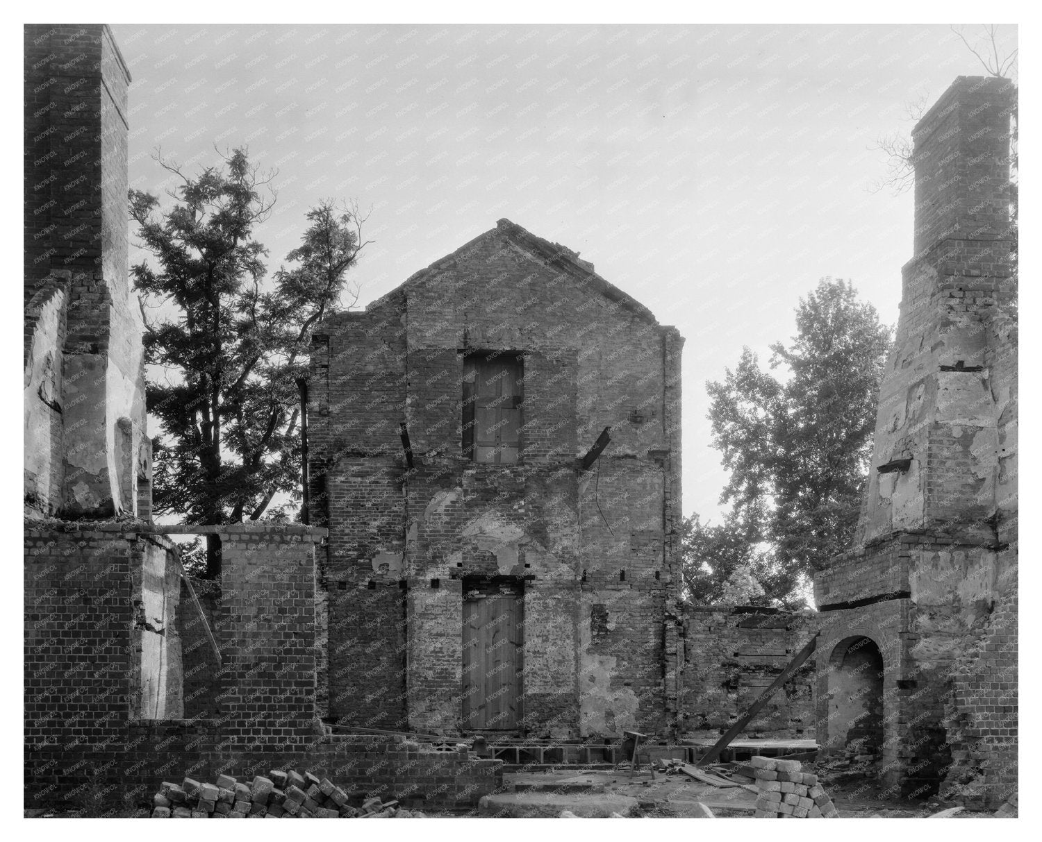 Dower House Ruins, Rosaryville MD, 1931 Photo Documentation