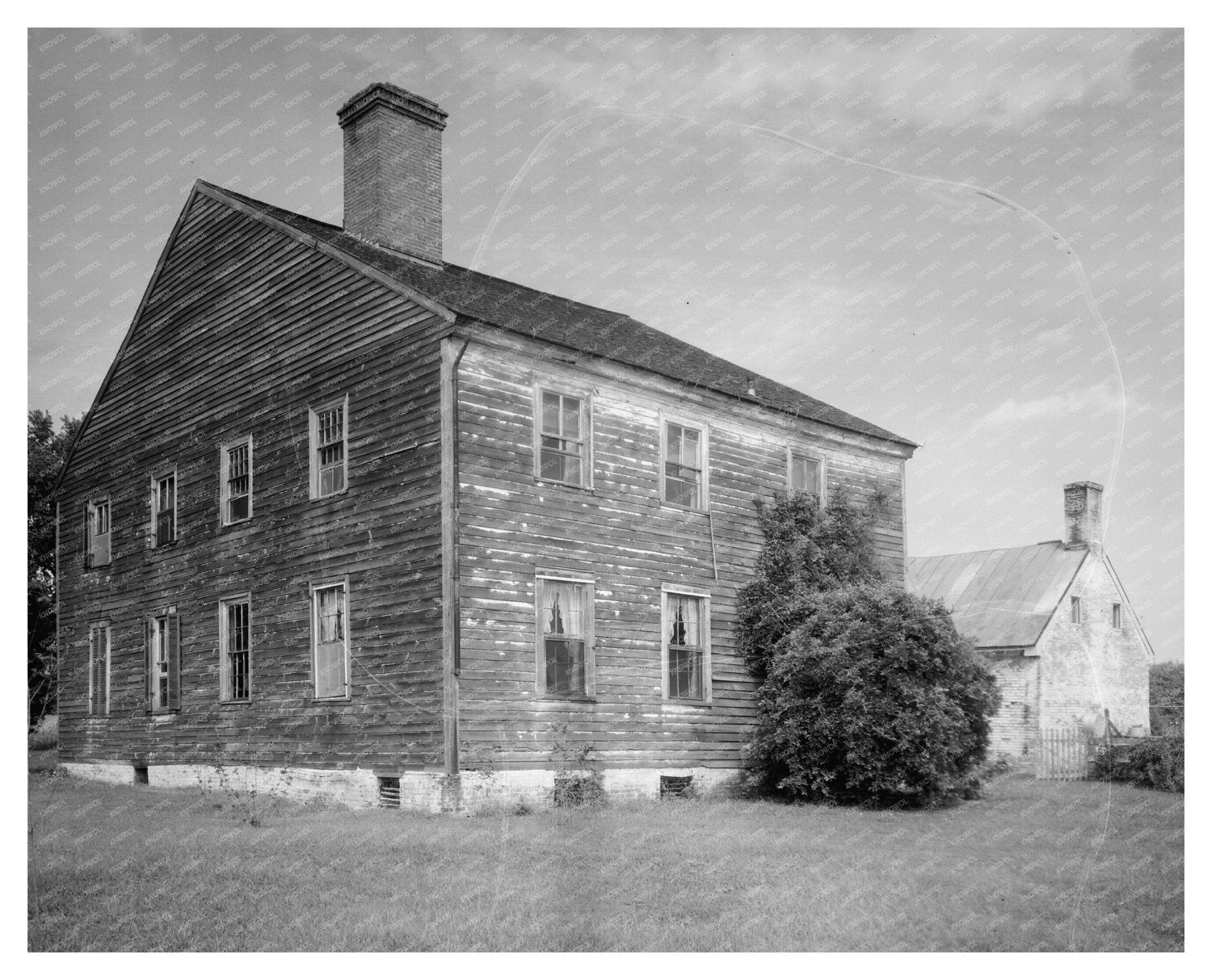 Queen Anne County, MD Vintage Architecture Photo, 1953