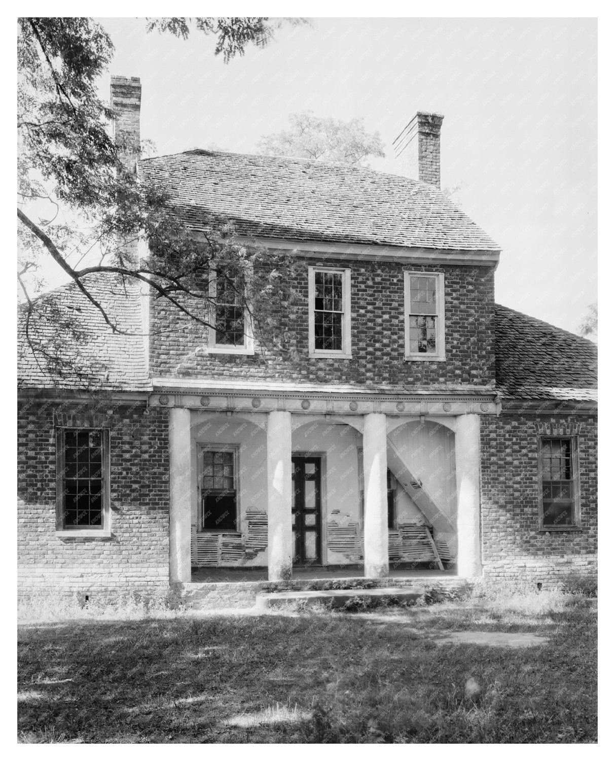 Historic Building in Chaptico, MD: Vintage Photo 1679