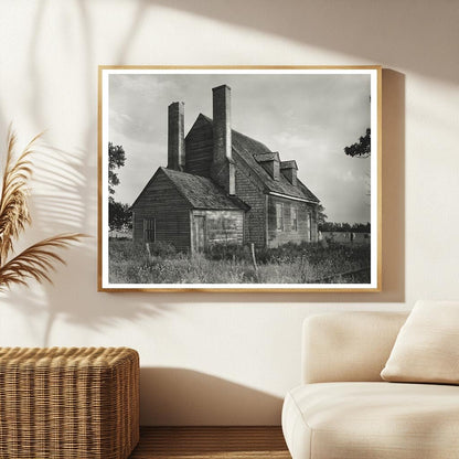 Vintage Photo of Abandoned Trap, MD Building, 20th Century