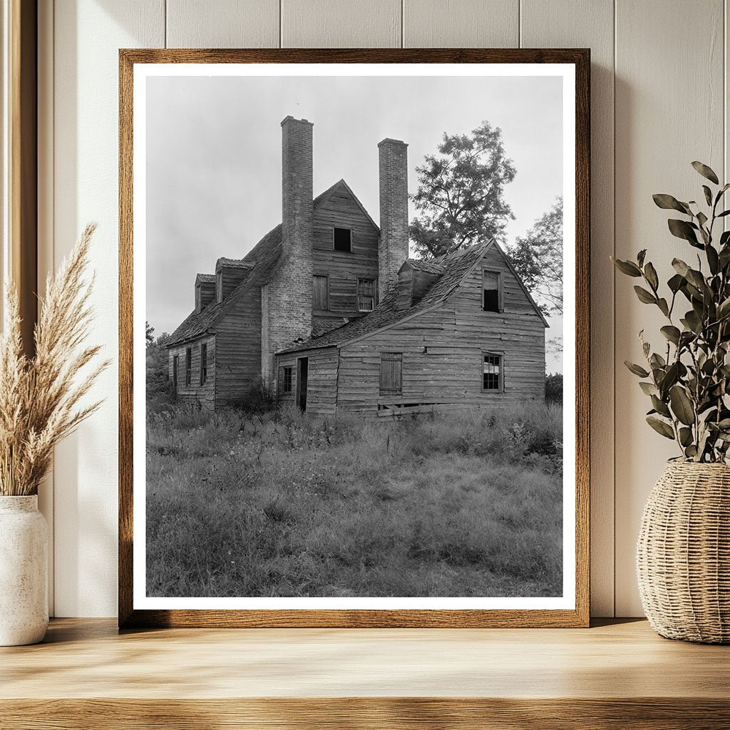 Great Mills, MD Vintage Photo of Abandoned Building, 20th Ce