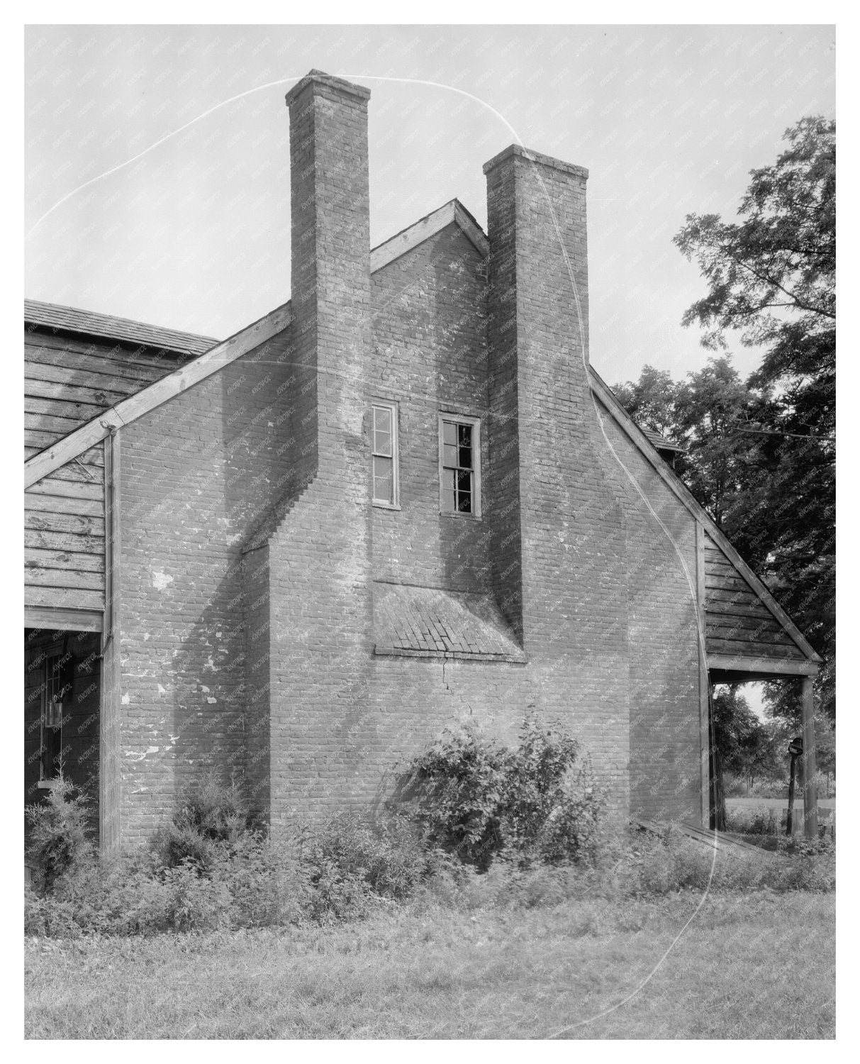 Historic House in Valley Lee, MD (1696) - Vintage Photo
