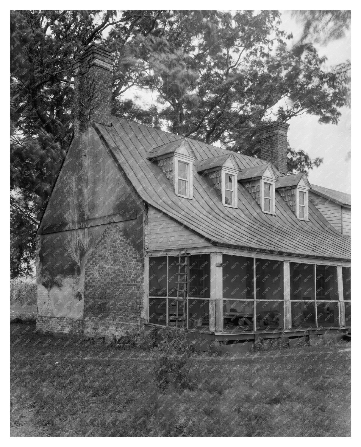 Chaptico, MD Rural Architecture Photograph, 1914