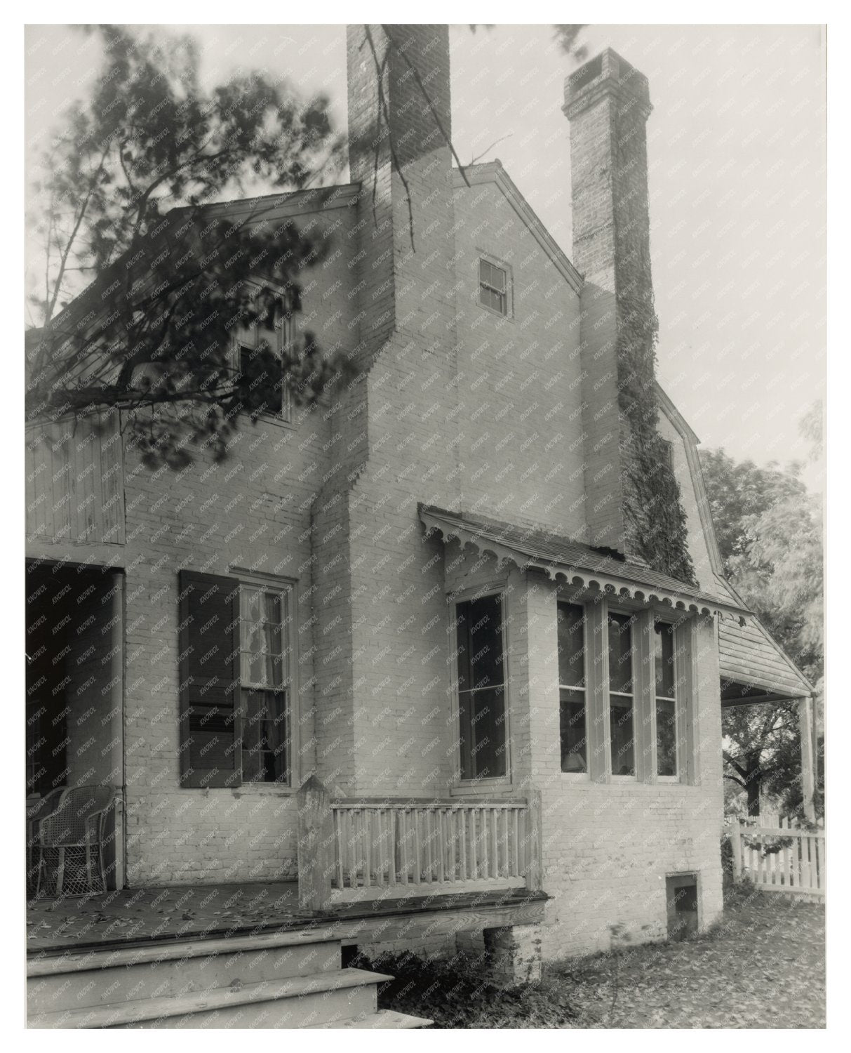 Vintage Photo of Drayden, Maryland Architecture, 1953