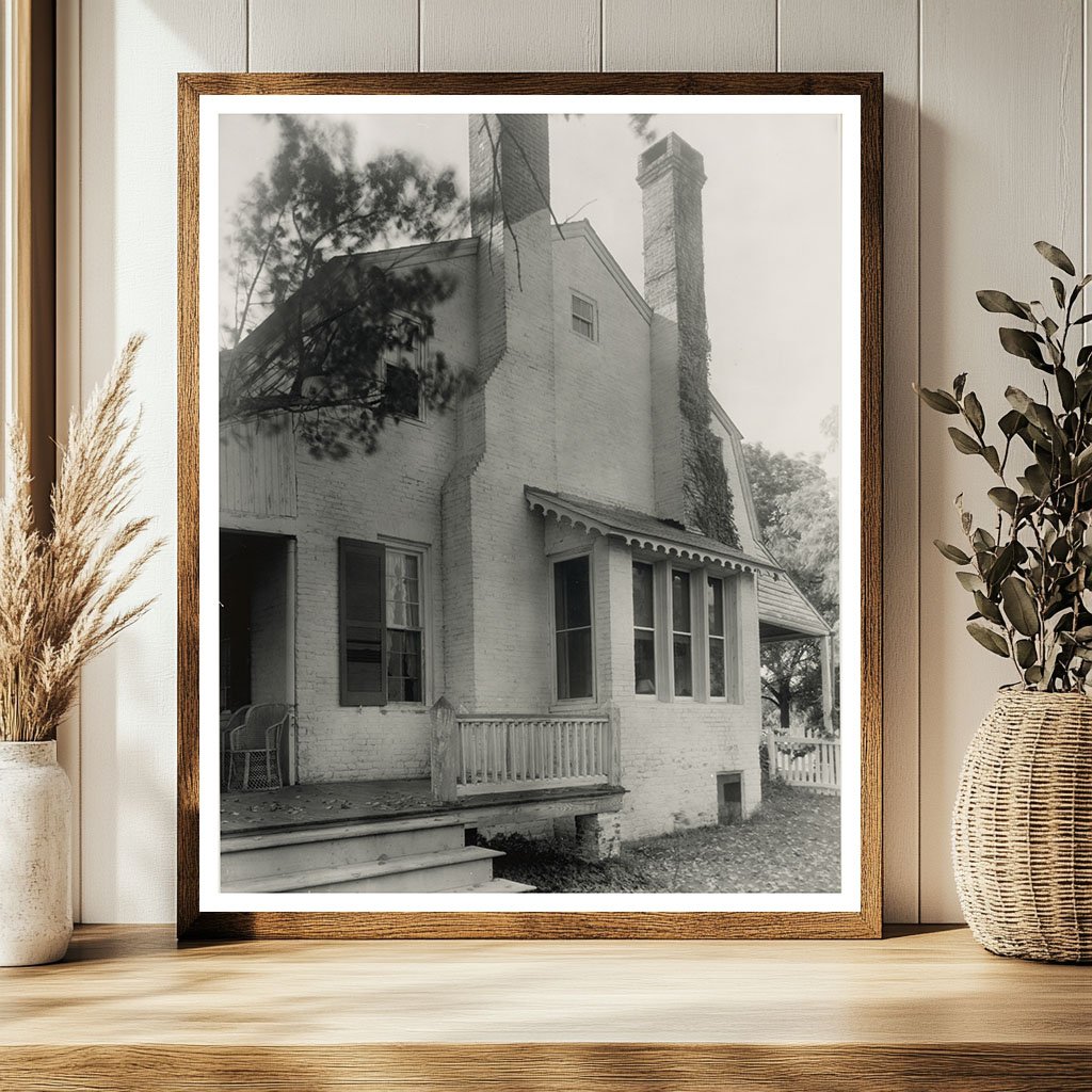 Vintage Photo of Drayden, Maryland Architecture, 1953