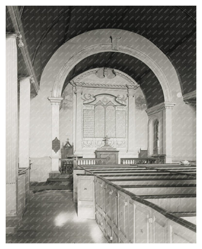 1766 Episcopal Church Interior in Leonardtown, MD