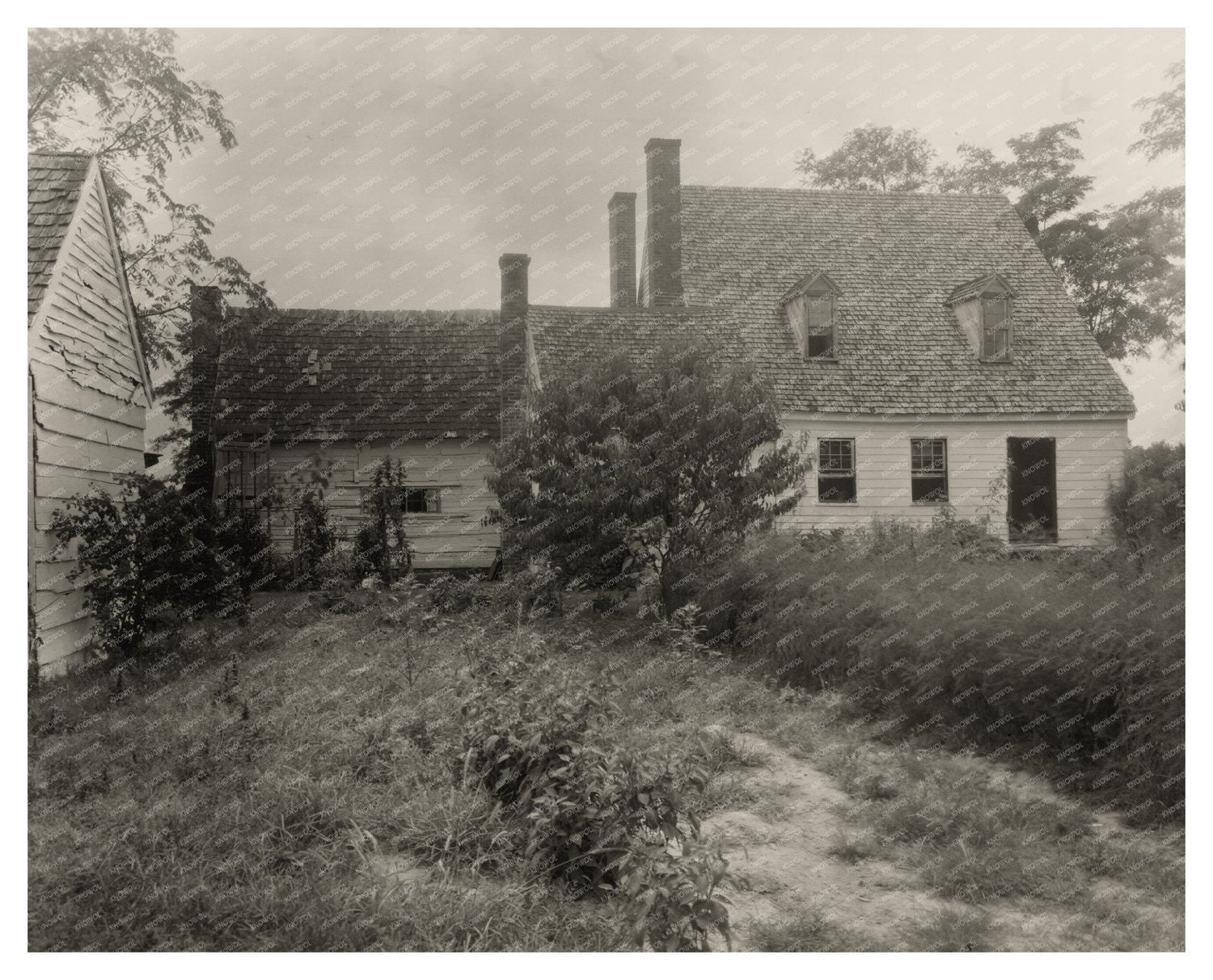 St. Marys County, MD Vintage Architecture Photo, 20th Centur