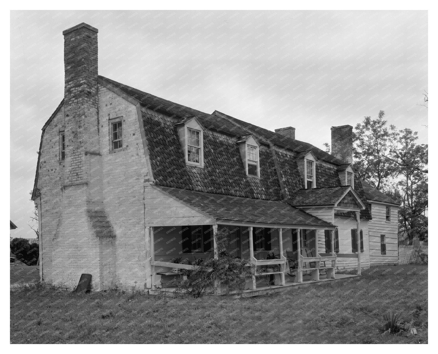 Historic Duplex in Trappe, Maryland - 1953 Photo