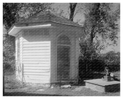 Hexagonal Building in Kirkham, Maryland - 1930s Photo