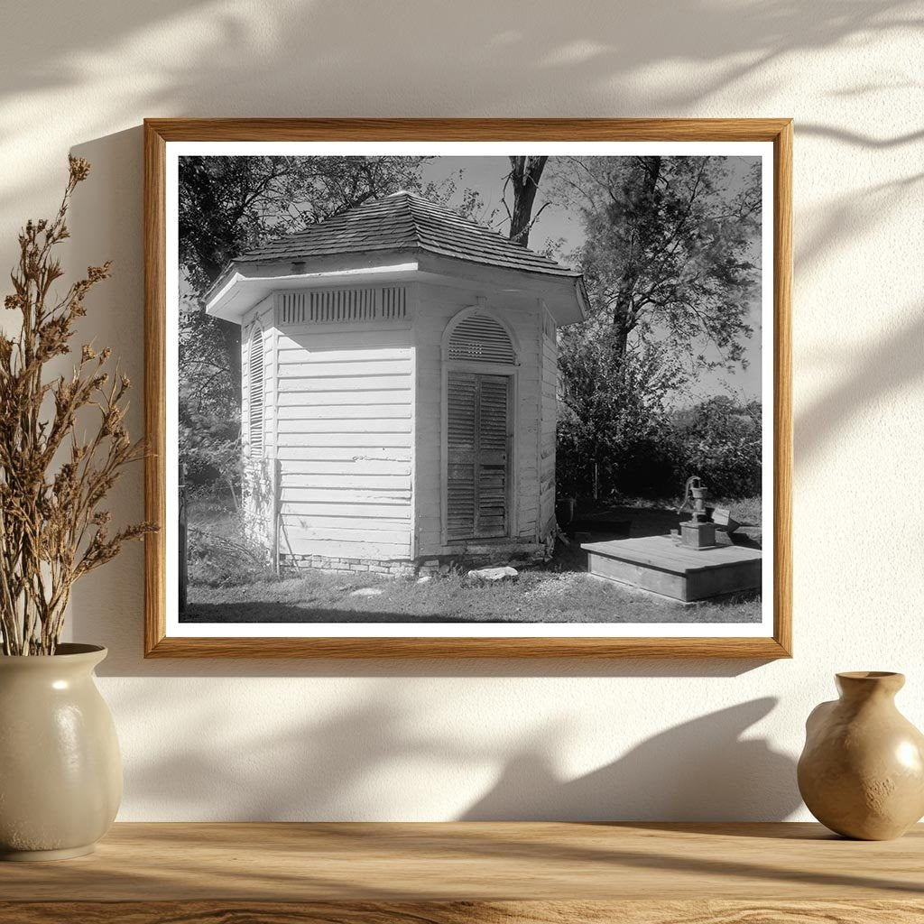 Hexagonal Building in Kirkham, Maryland - 1930s Photo