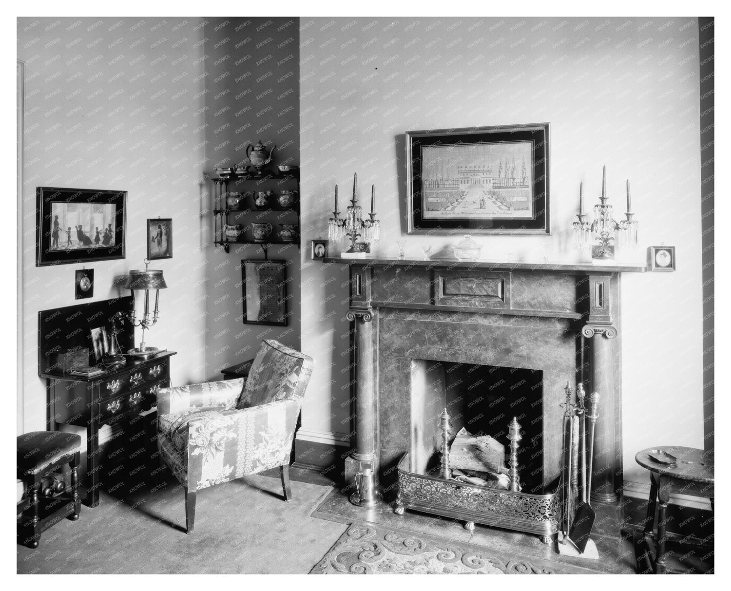 Baltimore Interior Scene 1900s - Historic Architecture Image