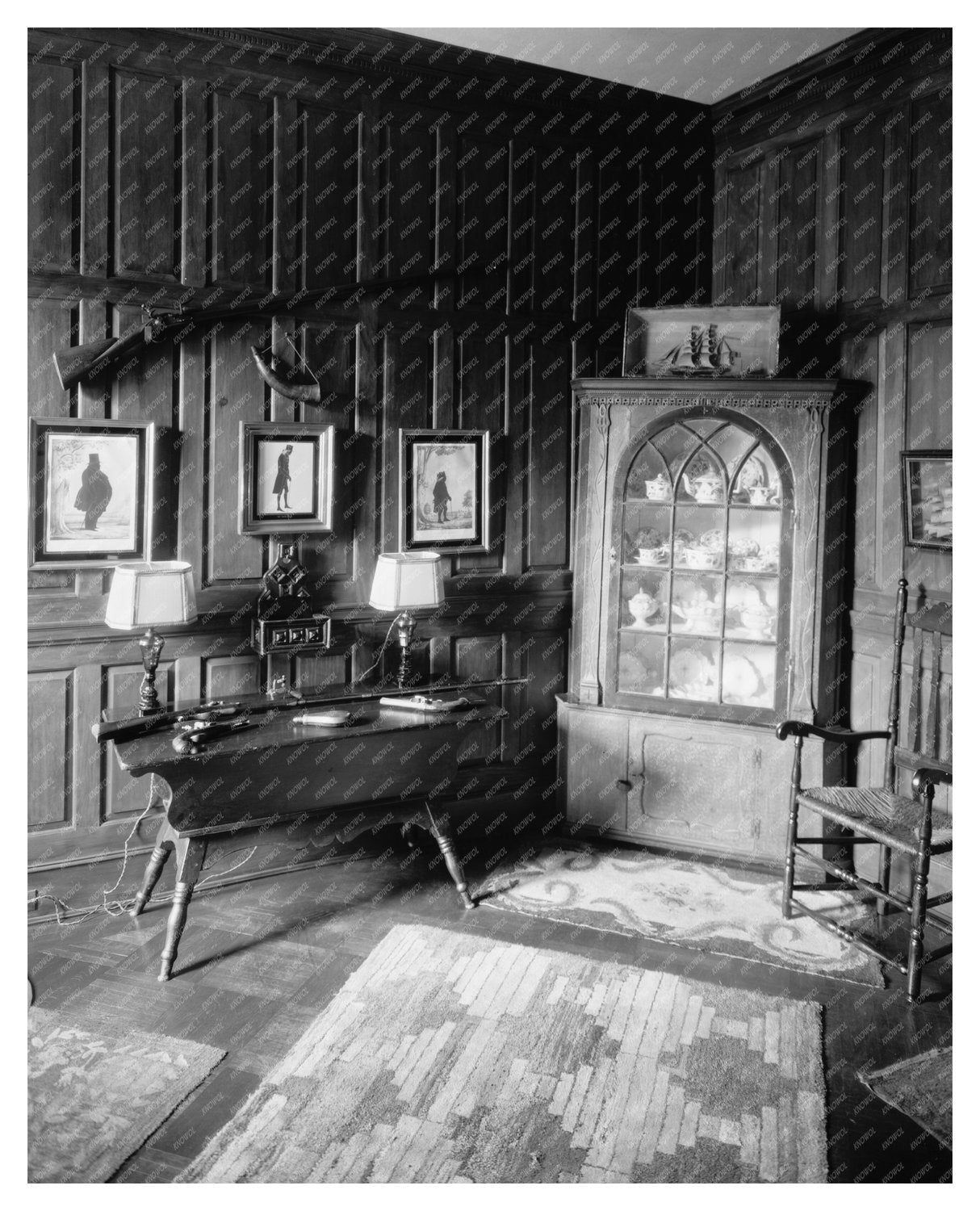 Early 20th Century Baltimore Interior Photo, 1953