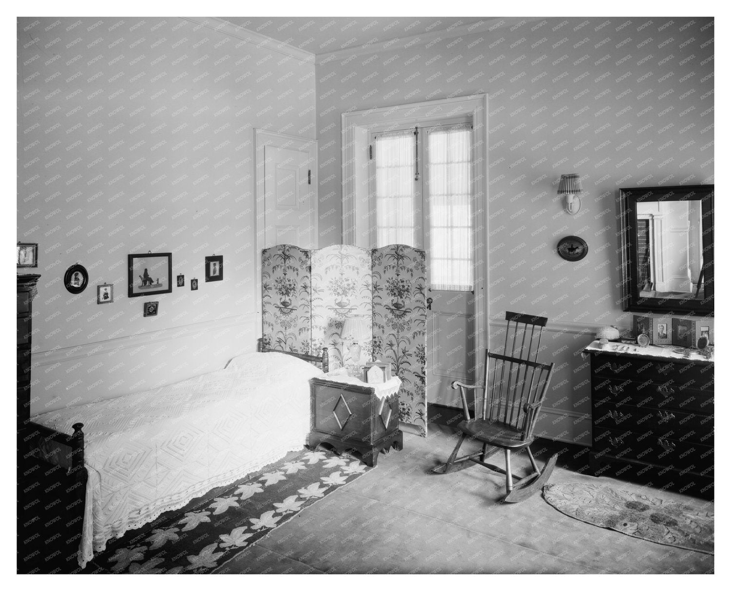 Early 1900s Interior Scene, Baltimore, Maryland