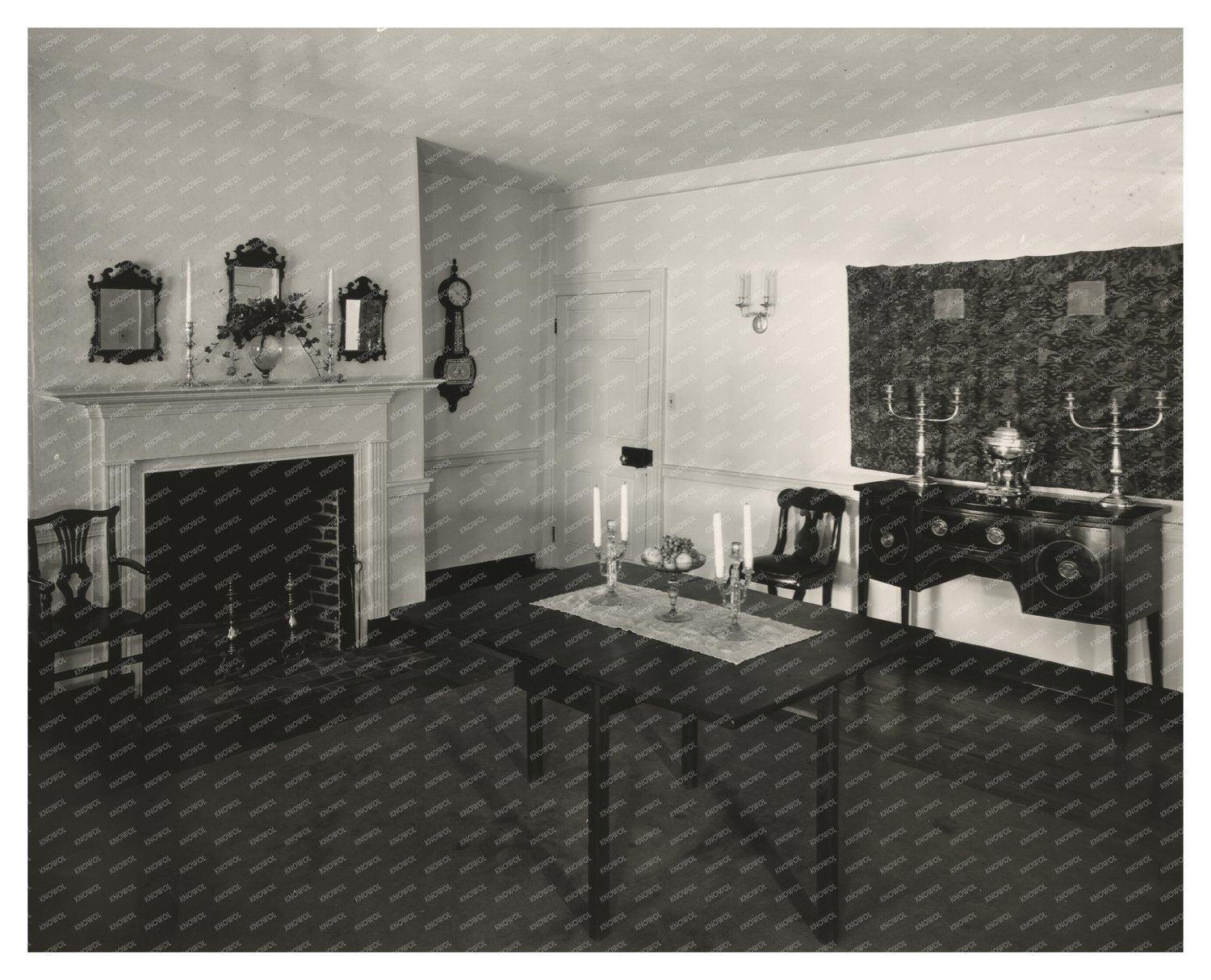 Dining Room Interior in Baltimore, Maryland 1953