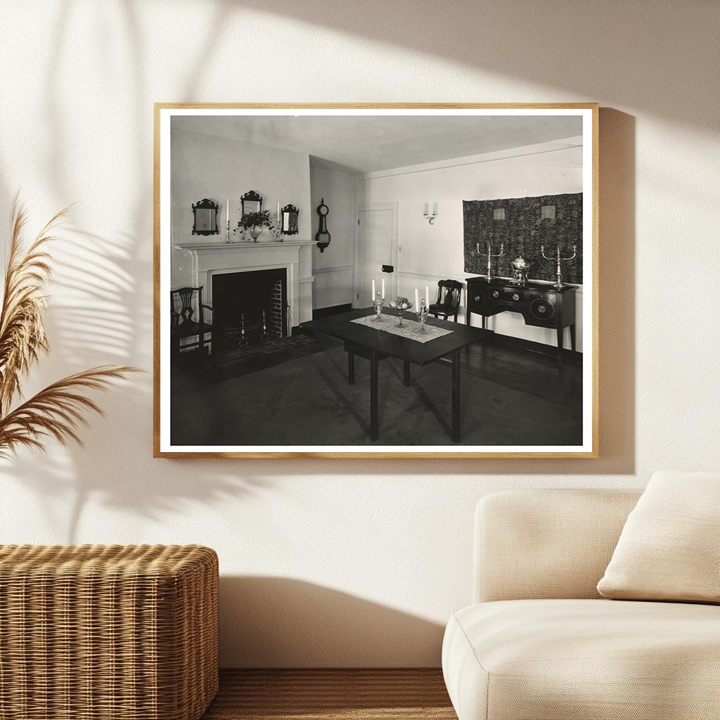 Dining Room Interior in Baltimore, Maryland 1953