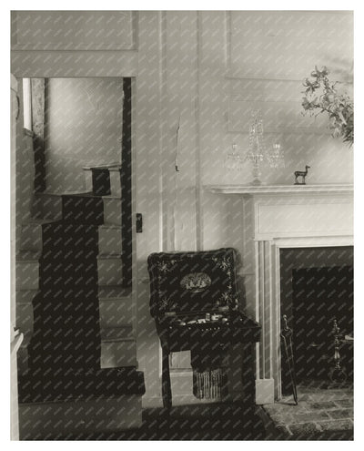 Vintage Interior Scene, Baltimore, Maryland, Early 1900s