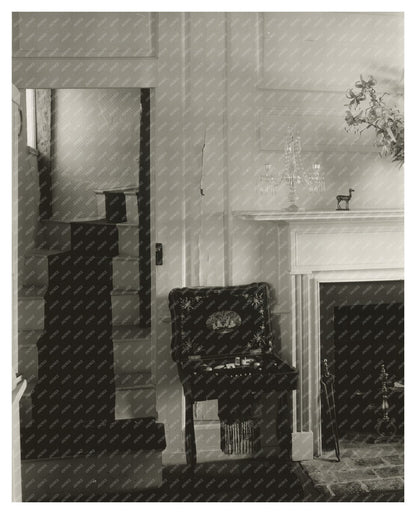 Vintage Interior Scene, Baltimore, MD, Early 1900s