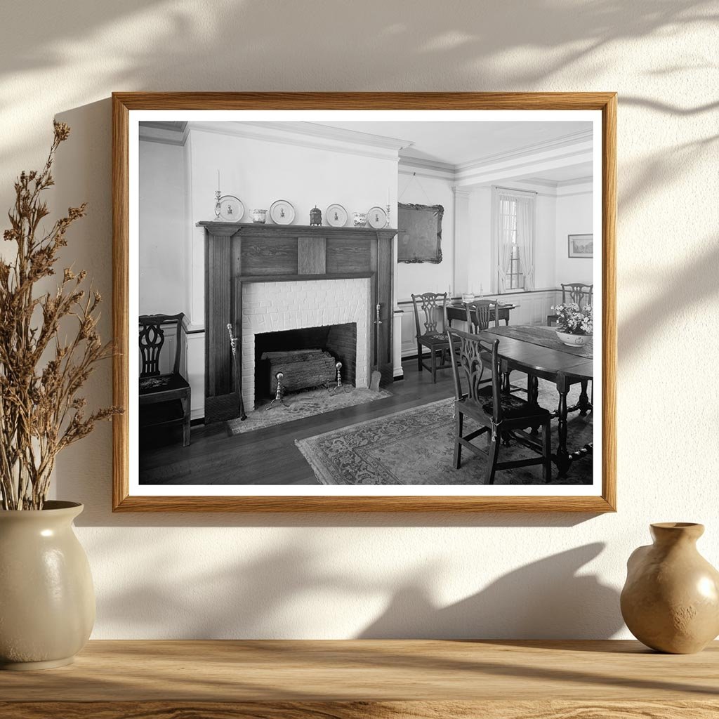 Vintage Interior Photo, Brooklandville, MD, Early 1900s