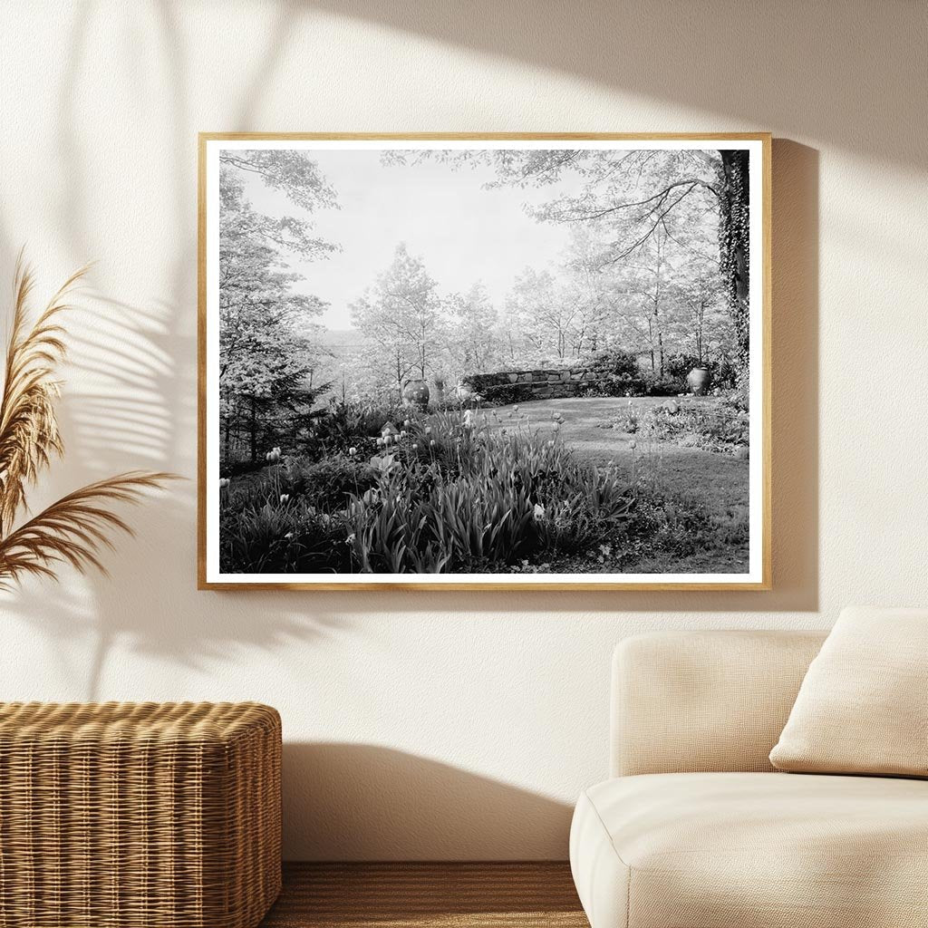 Serene Garden Scene in Stevenson, MD - Early 20th Century