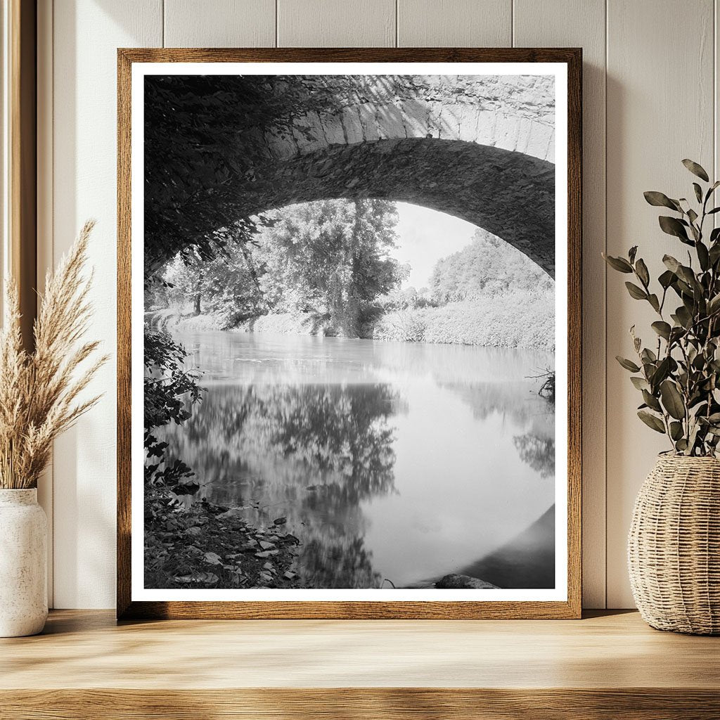 Vintage Bridge Photo, Washington County, MD, Early 1900s