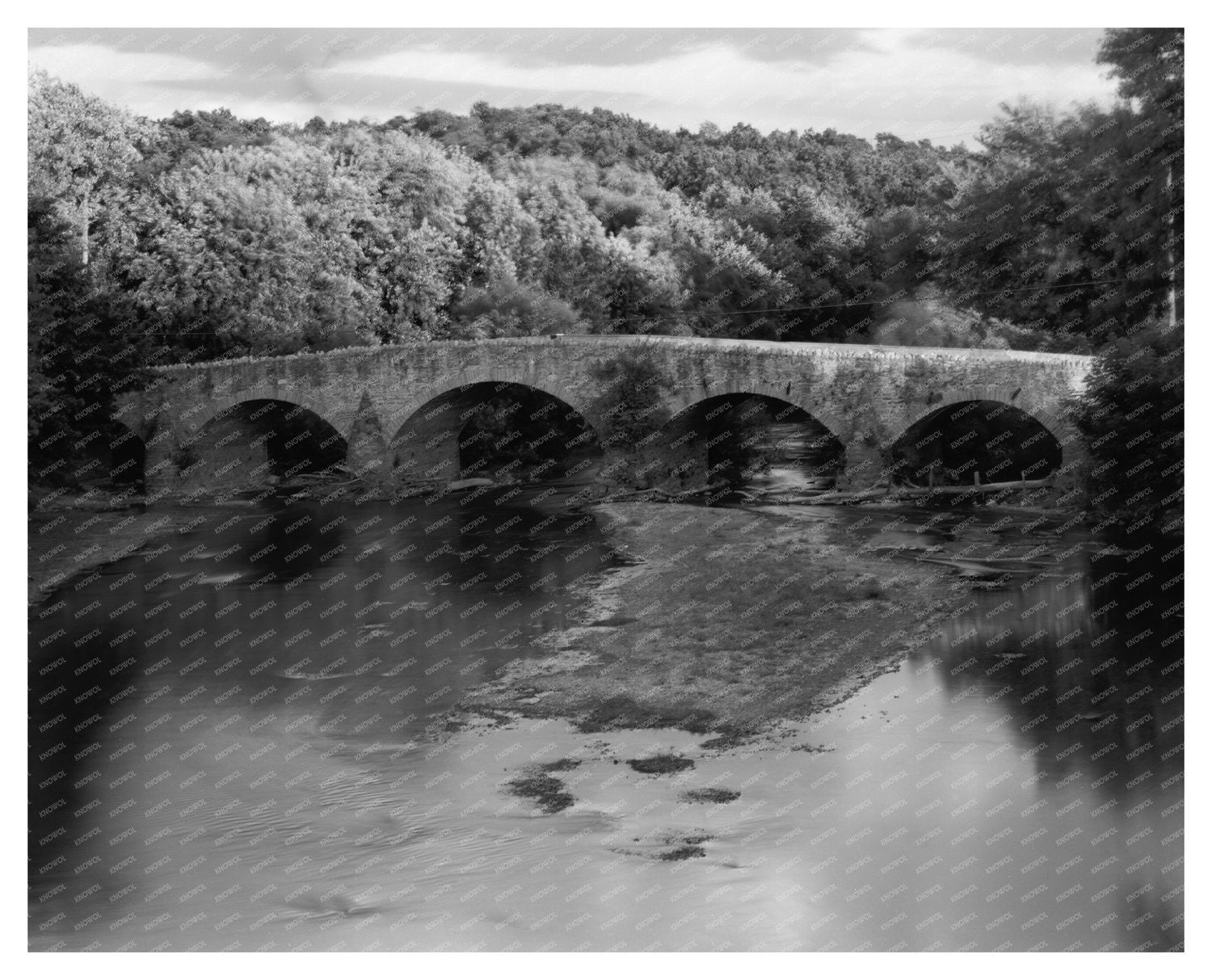 Vintage Bridge Photo, Washington County, MD, 20th Century