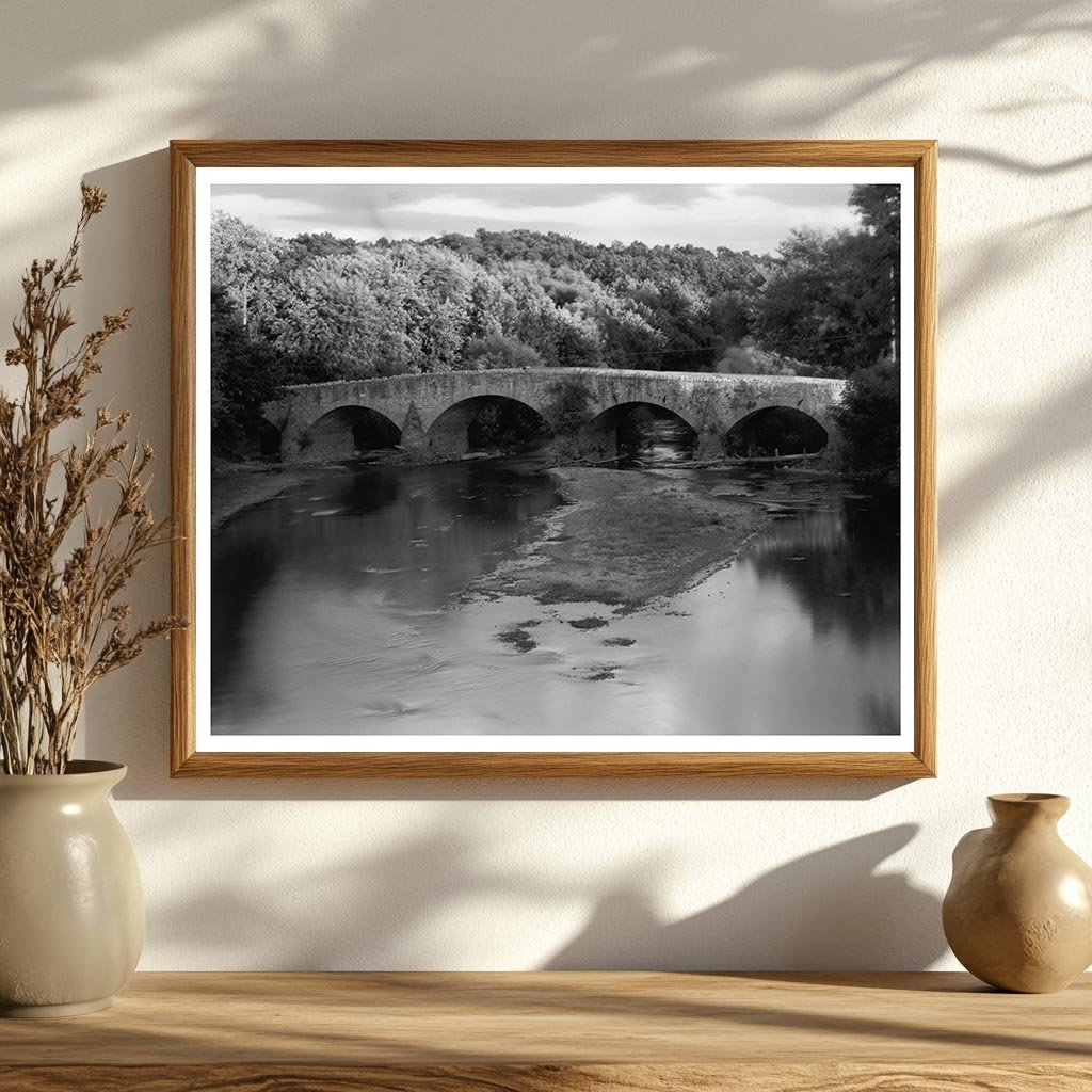 Vintage Bridge Photo, Washington County, MD, 20th Century