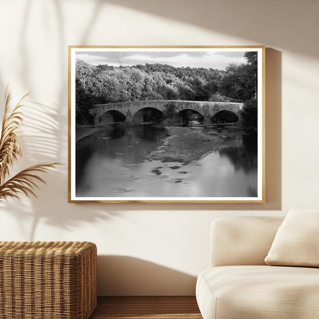 Vintage Bridge Photo, Washington County, MD, 20th Century