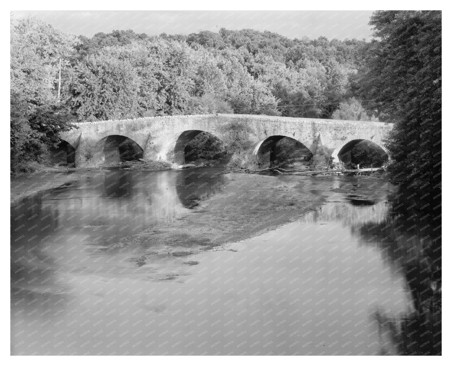 Bridge in Washington County, MD - Vintage Photo 20th Century