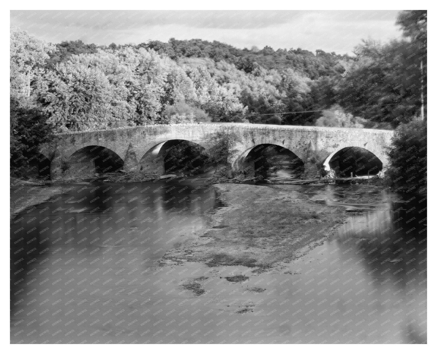 Vintage Bridge Photo, Washington County MD, 1953