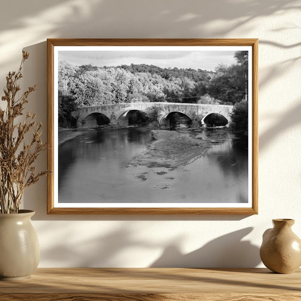 Vintage Bridge Photo, Washington County MD, 1953