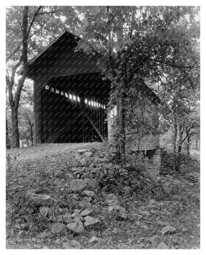 Covered Bridge in Frederick County, Maryland, 1900s