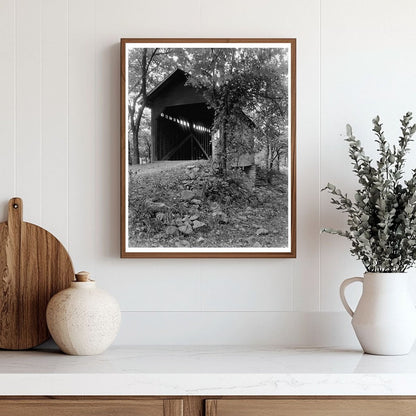 Covered Bridge in Frederick County, Maryland, 1900s