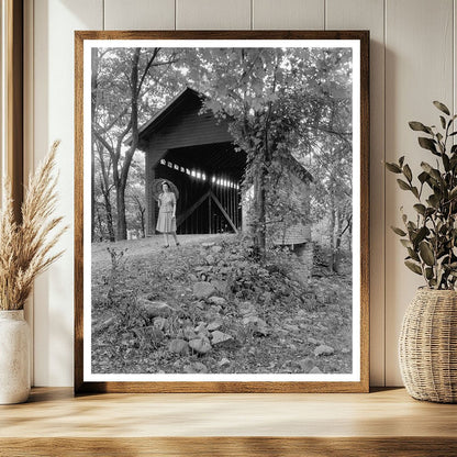 Covered Bridge in Frederick County, MD - Early 20th Century